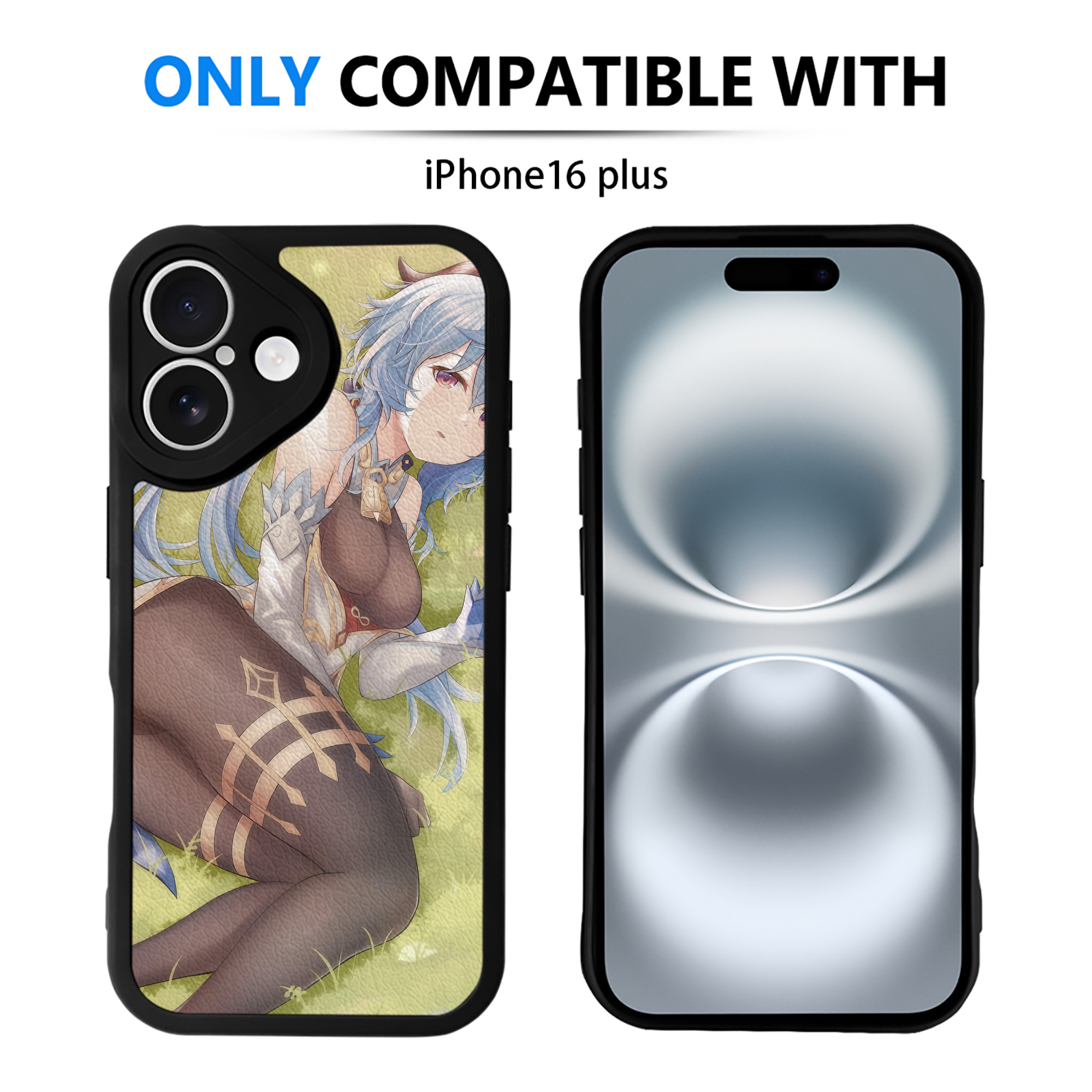 げんし神 genshin 【iPhone 16シリーズ対応】シリコンスマホケース（レザー調） 材質：シリコン